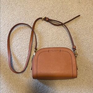 Marc Jacobs Tan Leather Crossbody Bag with Adjustable Strap
